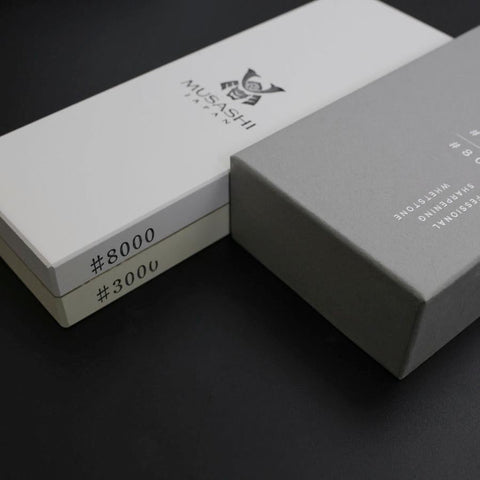 Musashi Professional Sharpening Stone Double-Sided #3000/#8000-[Musashi]-[Japan-Küchenmesser]