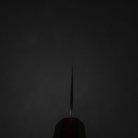 Nakiri 440C Nashiji Damast Lila Urushi Griff 165mm-[Musashi]-[Japan-Küchenmesser]