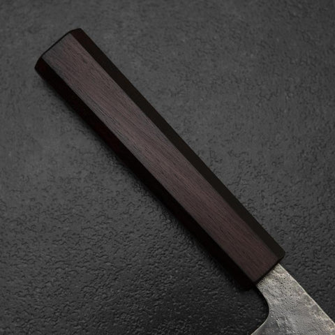 Nakiri 440C Nashiji Damast Lila Urushi Griff 165mm-[Musashi]-[Japan-Küchenmesser]
