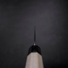 Nakiri AUS-10 Kagami Tsuchime Damast Büffelhorn und Magnolienholz Griff 165mm-[Musashi]-[Japan-Küchenmesser]