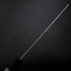 Nakiri AUS-10 Kagami Tsuchime Damast Büffelhorn und Magnolienholz Griff 165mm-[Musashi]-[Japan-Küchenmesser]