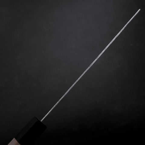 Nakiri AUS-10 Kagami Tsuchime Damast Büffelhorn und Magnolienholz Griff 165mm-[Musashi]-[Japan-Küchenmesser]