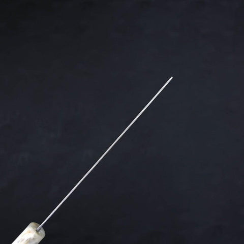 Nakiri AUS-10 Nashiji Damast Weiß-Blauer Ozeanplastik Griff 165mm-[Musashi]-[Japan-Küchenmesser]