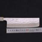 Nakiri AUS-10 Nashiji Damast Weiß-Blauer Ozeanplastik Griff 165mm-[Musashi]-[Japan-Küchenmesser]