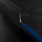 Nakiri AUS-10 Poliert Blauer Urushi Griff 170mm-[Musashi]-[Japan-Küchenmesser]