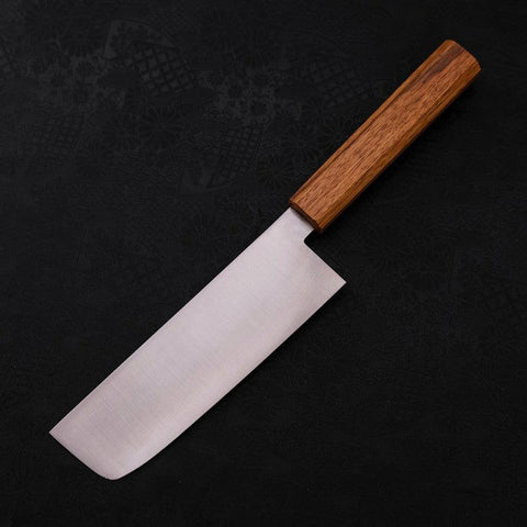 Nakiri AUS-10 Poliert Eichenholz Griff 165mm-[Musashi]-[Japan-Küchenmesser]