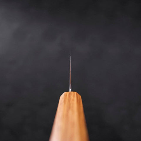 Nakiri AUS-10 Poliert Eichenholz Griff 165mm-[Musashi]-[Japan-Küchenmesser]