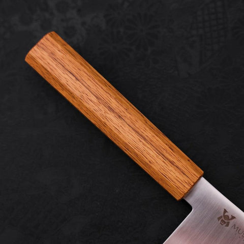 Nakiri AUS-10 Poliert Eichenholz Griff 165mm-[Musashi]-[Japan-Küchenmesser]