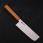 Nakiri AUS-10 Poliert Eichenholz Griff 165mm-[Musashi]-[Japan-Küchenmesser]