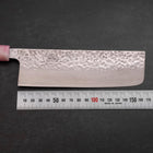 Nakiri AUS-10 Tsuchime Damascus Ocean Sakura Handle 165mm (6.5”)-[Musashi]-[Japan-Küchenmesser]