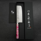 Nakiri AUS-10 Tsuchime Damascus Ocean Sakura Handle 165mm (6.5”)-[Musashi]-[Japan-Küchenmesser]