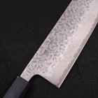 Nakiri AUS-10 Tsuchime Damast Dunkelblau Urushi Griff 165mm-[Musashi]-[Japan-Küchenmesser]