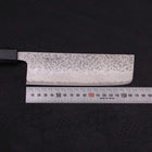 Nakiri AUS-10 Tsuchime Damast Dunkelblau Urushi Griff 165mm-[Musashi]-[Japan-Küchenmesser]