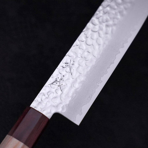 Nakiri AUS-10 Tsuchime Damast Kirschholz Griff 165mm-[Musashi]-[Japan-Küchenmesser]