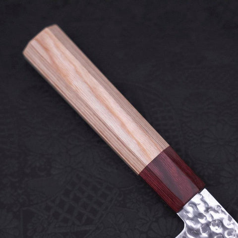 Nakiri AUS-10 Tsuchime Damast Kirschholz Griff 165mm-[Musashi]-[Japan-Küchenmesser]