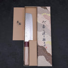 Nakiri AUS-10 Tsuchime Damast Kirschholz Griff 165mm-[Musashi]-[Japan-Küchenmesser]