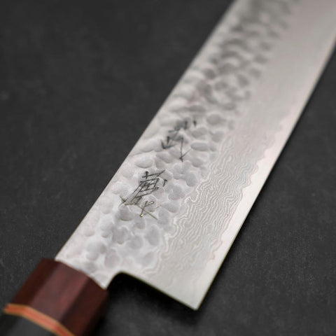 Nakiri AUS-10 Tsuchime Damast Kirschholz Griff 180mm-[Musashi]-[Japan-Küchenmesser]