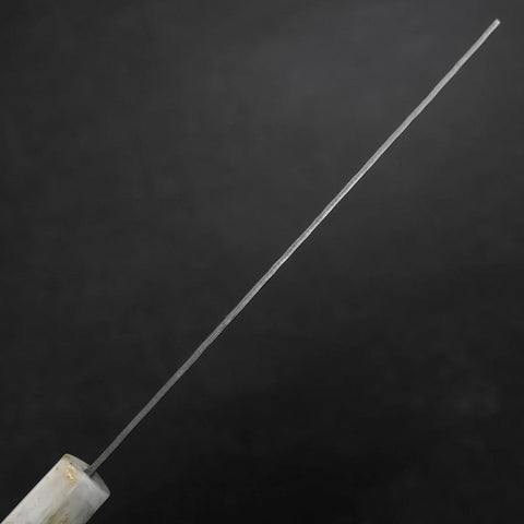 Nakiri AUS-10 Tsuchime Damast Ozeanplastik Schwarz Weiß Gold Griff 165mm-[Musashi]-[Japan-Küchenmesser]