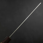 Nakiri AUS-10 Tsuchime Damast Rosenholz-Walnuss Griff 165mm-[Musashi]-[Japan-Küchenmesser]