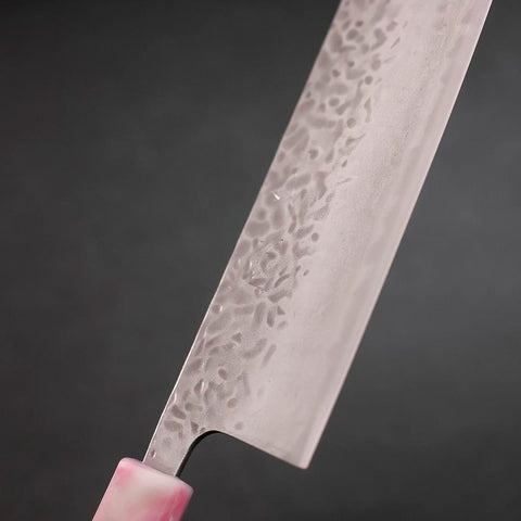 Nakiri AUS-10 Tsuchime Damast Sakura Ozeanplastik Griff 165mm-[Musashi]-[Japan-Küchenmesser]