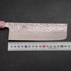 Nakiri AUS-10 Tsuchime Damast Sakura Ozeanplastik Griff 165mm-[Musashi]-[Japan-Küchenmesser]