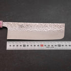 Nakiri AUS-10 Tsuchime Damast Sakura Rosa Ozeanplastik Griff mit Blattgold 165mm-[Musashi]-[Japan-Küchenmesser]