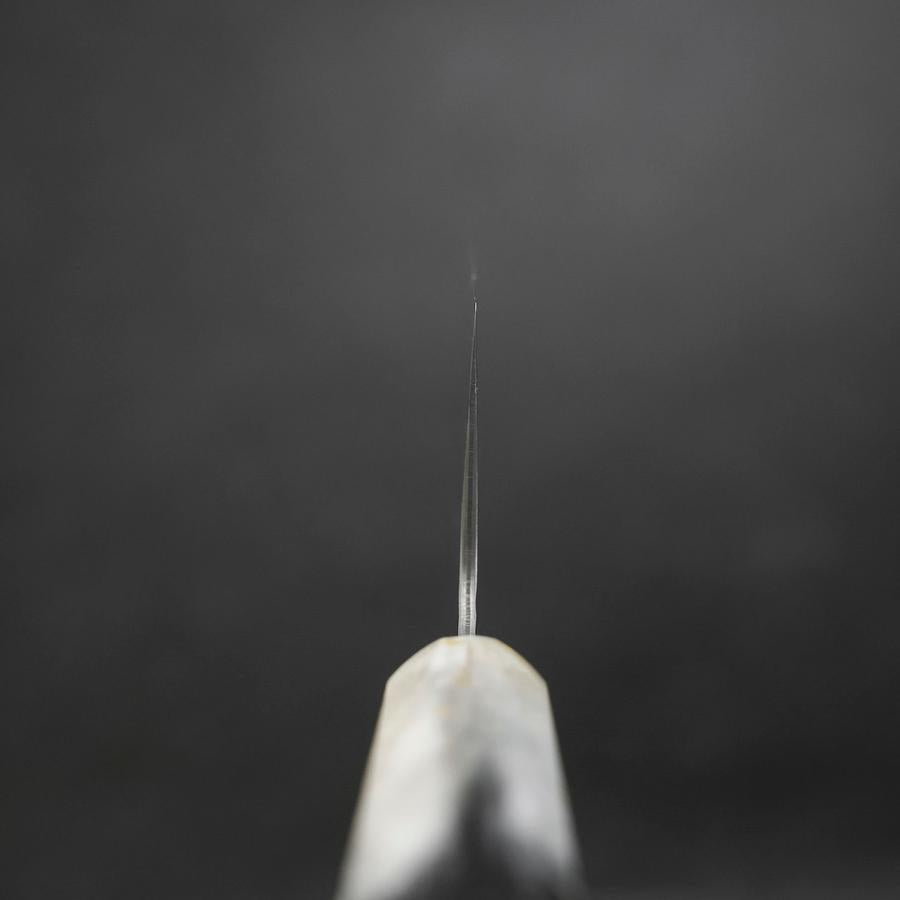 Nakiri AUS-10 Tsuchime Damast Weiß-Schwarzer Ozeanplastik Griff mit Blattgold 165mm-[Musashi]-[Japan-Küchenmesser]