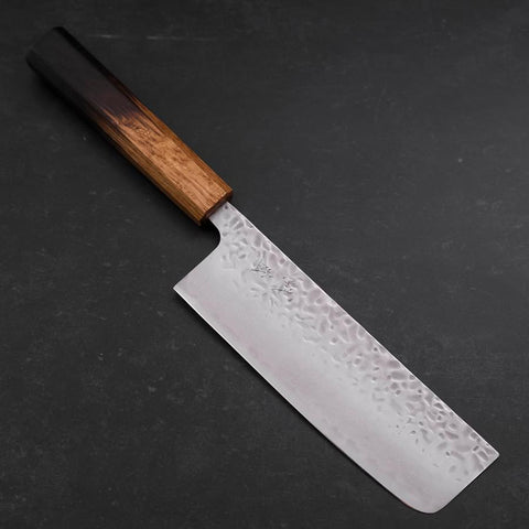 Nakiri AUS-10 Tsuchime Damast Yaki Urushi Griff 165mm-[Musashi]-[Japan-Küchenmesser]