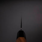 Nakiri AUS-8 Kurouchi Tsuchime Walnuss- und Rosenholz Griff 170mm-[Musashi]-[Japan-Küchenmesser]