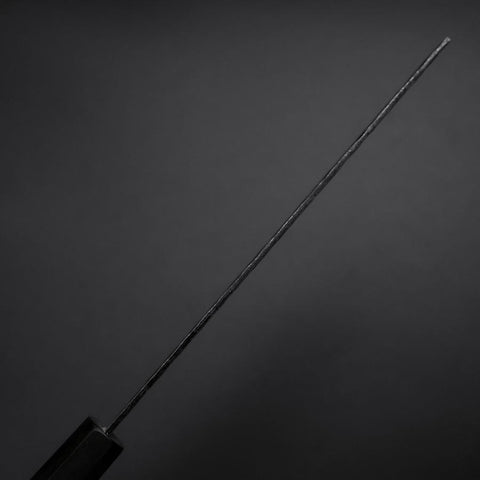 Nakiri AUS-8 Kurouchi Tsuchime Walnuss- und Rosenholz Griff 170mm-[Musashi]-[Japan-Küchenmesser]