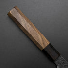 Nakiri AUS-8 Kurouchi Tsuchime Walnuss- und Rosenholz Griff 170mm-[Musashi]-[Japan-Küchenmesser]