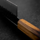 Nakiri AUS-8 Kurouchi Tsuchime Yaki Urushi Griff 170mm-[Musashi]-[Japan-Küchenmesser]