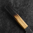 Nakiri AUS-8 Kurouchi Tsuchime Yaki Urushi Griff 170mm-[Musashi]-[Japan-Küchenmesser]