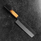 Nakiri AUS-8 Kurouchi Tsuchime Yaki Urushi Griff 170mm-[Musashi]-[Japan-Küchenmesser]