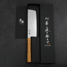 Nakiri AUS-8 Nashiji Olivenholz Griff 165mm-[Musashi]-[Japan-Küchenmesser]
