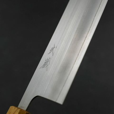 Nakiri AUS-8 Poliert Yaki Urushi Griff 165mm-[Musashi]-[Japan-Küchenmesser]