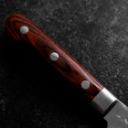 Nakiri AUS-8 Tsuchime Westlicher Mahagoni Griff 165mm-[Musashi]-[Japan-Küchenmesser]
