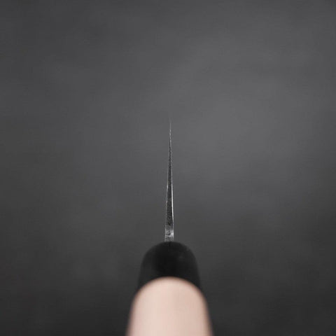 Nakiri Aogami-Super Damast Büffelhorn und Magnolienholz Griff 165mm-[Musashi]-[Japan-Küchenmesser]