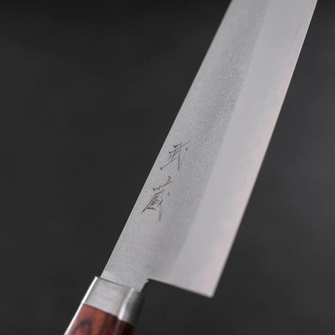 Nakiri Aogami-Super Edelstahlummantelung, Suname Walnuss Griff, 165mm-[Musashi]-[Japan-Küchenmesser]