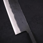 Nakiri Aogami Super Kurouchi Büffelhorn und Ebenholz Griff 165mm-[Musashi]-[Japan-Küchenmesser]
