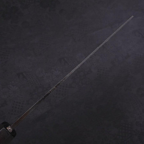 Nakiri Aogami Super Kurouchi Büffelhorn und Ebenholz Griff 165mm-[Musashi]-[Japan-Küchenmesser]