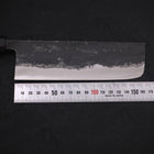 Nakiri Aogami Super Kurouchi Büffelhorn und Ebenholz Griff 165mm-[Musashi]-[Japan-Küchenmesser]