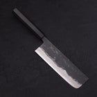 Nakiri Aogami Super Kurouchi Büffelhorn und Ebenholz Griff 165mm-[Musashi]-[Japan-Küchenmesser]