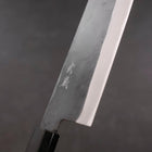 Nakiri Blue Steel #1 Edelstahlummantelung Kurouchi Büffelhorn und Magnolienholz Griff 165mm-[Musashi]-[Japan-Küchenmesser]