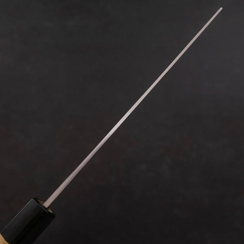Nakiri Blue Steel #1 Edelstahlummantelung Kurouchi Büffelhorn und Magnolienholz Griff 165mm-[Musashi]-[Japan-Küchenmesser]