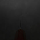 Nakiri Blue Steel #1 Edelstahlummantelung Kurouchi Lila Urushi Griff 165mm-[Musashi]-[Japan-Küchenmesser]