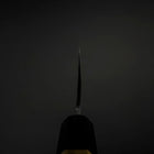 Nakiri Blue Steel #1 Kurouchi Büffelhorn und Magnolienholz Griff 165mm-[Musashi]-[Japan-Küchenmesser]