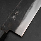 Nakiri Blue Steel #1 Kurouchi Dunkelblauer Urushi Griff 165mm-[Musashi]-[Japan-Küchenmesser]