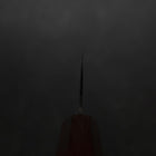 Nakiri Blue Steel #1 Stainless Clad Kurouchi Purple Urushi Handle 165mm-[Musashi]-[Japanese-Kitchen-Knives]