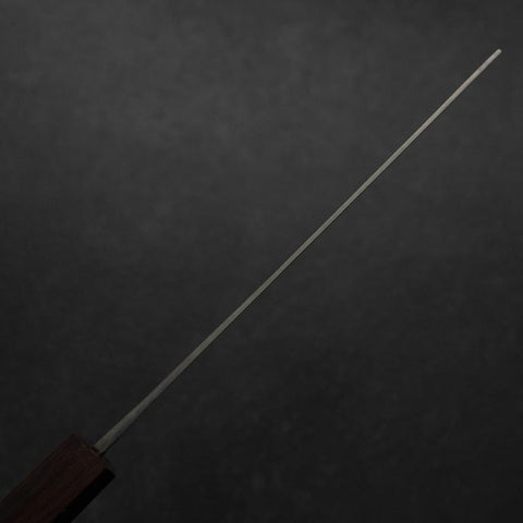 Nakiri Blue Steel #1 Stainless Clad Kurouchi Purple Urushi Handle 165mm-[Musashi]-[Japanese-Kitchen-Knives]